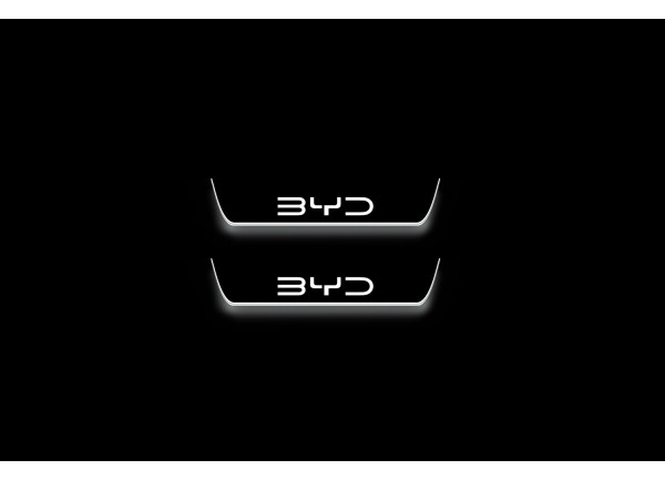 Led door sills BYD Sealion 7 2024+ with logo BYD (rear doors)