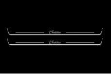 Led door sills Cadillac ATS Coupe 2012+ with logo Cadillac (front doors)