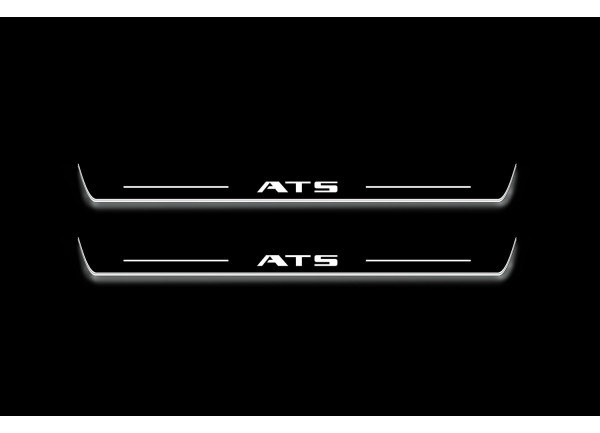 Led door sills Cadillac ATS 2012+ (front doors) with logo ATS