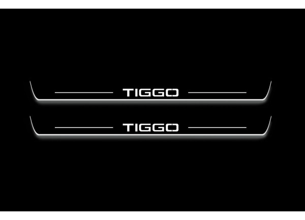 Led door sills Chery Tiggo 2 2017+ (front doors) Led door sills Chery Tiggo 2 2017+ (front doors)