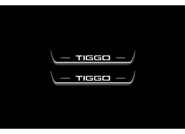 Led door sills Chery Tiggo 2 2017+ (rear doors) Led door sills Chery Tiggo 2 2017+ (rear doors)