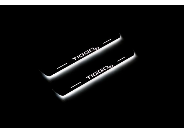 Led door sills Chery Tiggo 8 2018+ (rear doors)