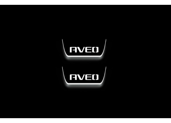 Led door sills Chevrolet Aveo II 2011+ (rear doors) Led door sills Chevrolet Aveo II 2011+ (rear doors)