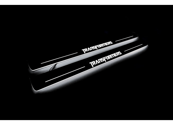Led door sills Chevrolet Camaro V 2009-2015 with logo TRANSFORMERS