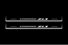Led door sills Chevrolet Camaro VI 2016+ with logo Camaro ZL1