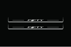 Led door sills Chevrolet Camaro VI 2016+ with logo Fifty