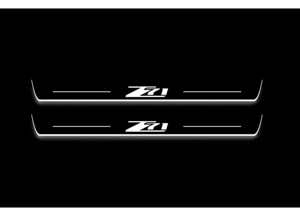 Led door sills Chevrolet Colorado II 2015-2023 with logo Z71 (front doors) Led door sills Chevrolet Colorado II 2015-2023 with logo Z71 (front doors)