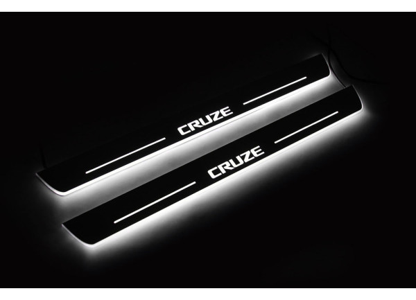 Led door sills Chevrolet Cruze I 2008-2016 (front doors)