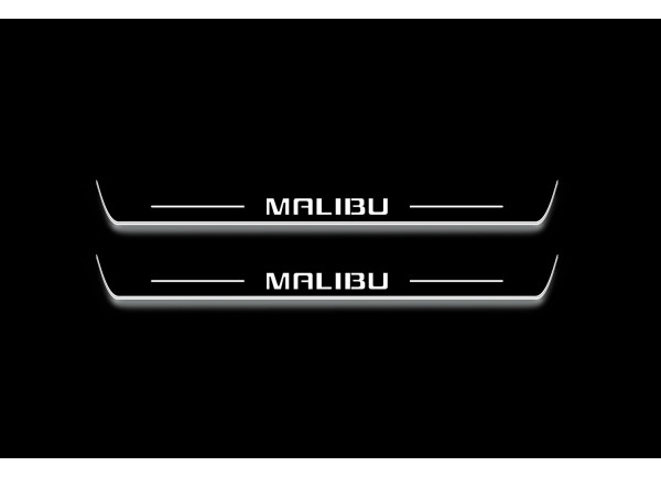 Led door sills Chevrolet Malibu VIII 2012-2016 (front doors) Led door sills Chevrolet Malibu VIII 2012-2016 (front doors)