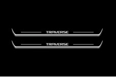Led door sills Chevrolet Traverse II 2018+ (front doors)