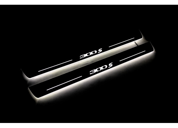 Led door sills Chrysler 300C II 2011+ with logo 300S (front doors) Led door sills Chrysler 300C II 2011+ with logo 300S (front doors)