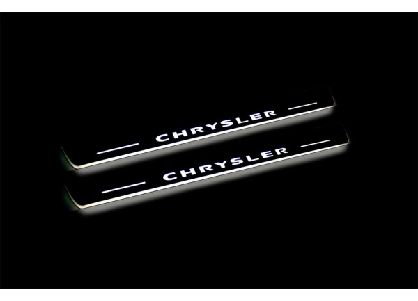 Led door sills Chrysler 300C II 2011+ with logo Chrysler (front doors) Led door sills Chrysler 300C II 2011+ with logo Chrysler (front doors)