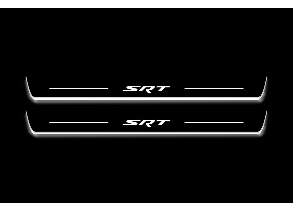 Led door sills Chrysler 300C II 2011+ with logo SRT (front doors) Led door sills Chrysler 300C II 2011+ with logo SRT (front doors)