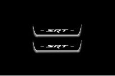 Led door sills Chrysler 300C II 2011+ with logo SRT (rear doors)