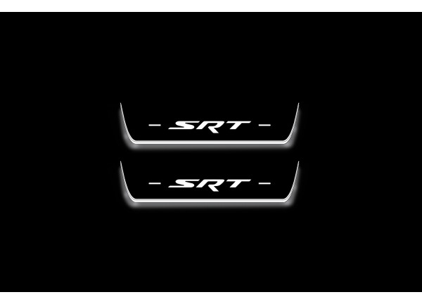 Led door sills Chrysler 300C II 2011+ with logo SRT (rear doors) Led door sills Chrysler 300C II 2011+ with logo SRT (rear doors)