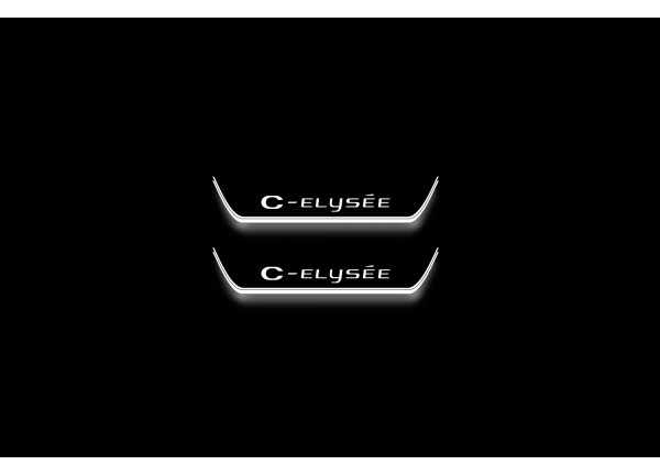 Led door sills Citroen C-elysee 2012+ (rear doors)