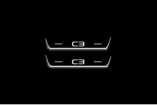 Led door sills Citroen C3 III 2016+ (rear doors)