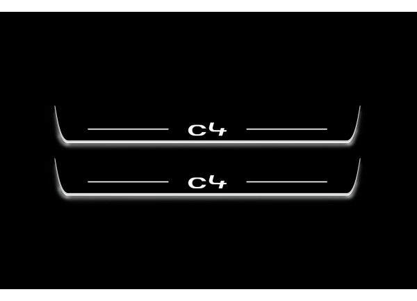 Led door sills Citroen C4 II 2010-2020 (front doors)