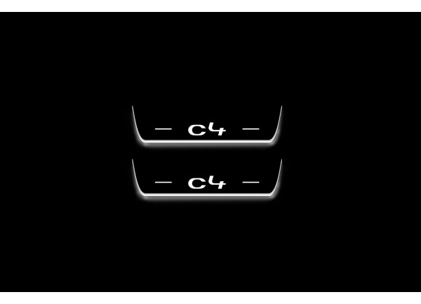 Led door sills Citroen C4 II 2010-2020 (rear doors)