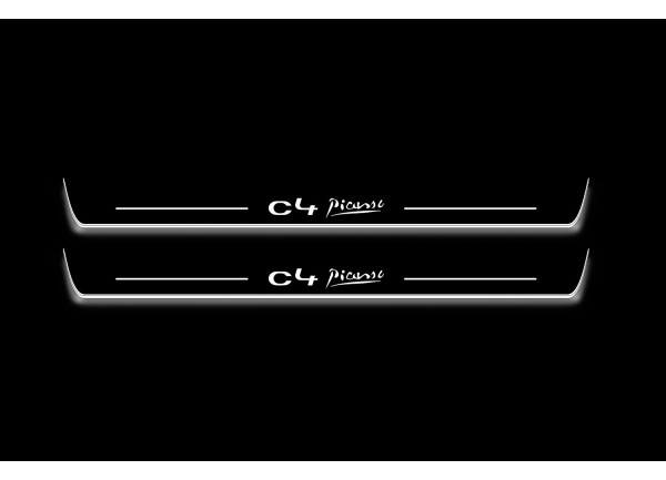 Led door sills Citroen C4 Picasso I 2006-2014 (front doors)