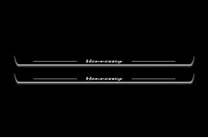 Led door sills Dodge Challenger 2008+ with logo "Hennessey"
