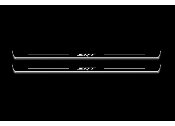 Led door sills Dodge Challenger 2008+ with logo "SRT"