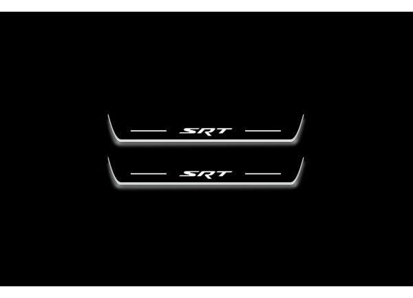 Led door sills Dodge Charger 2005-2011 with logo "SRT" (rear doors)