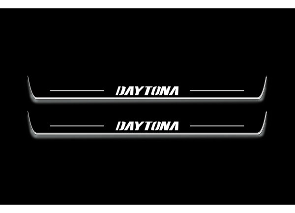 Led door sills Dodge Charger 2011+ with logo Daytona (front doors)