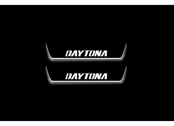 Led door sills Dodge Charger 2011+ with logo Daytona (rear doors)