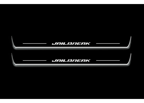 Led door sills Dodge Charger 2011+ with logo Jailbreak (front doors)