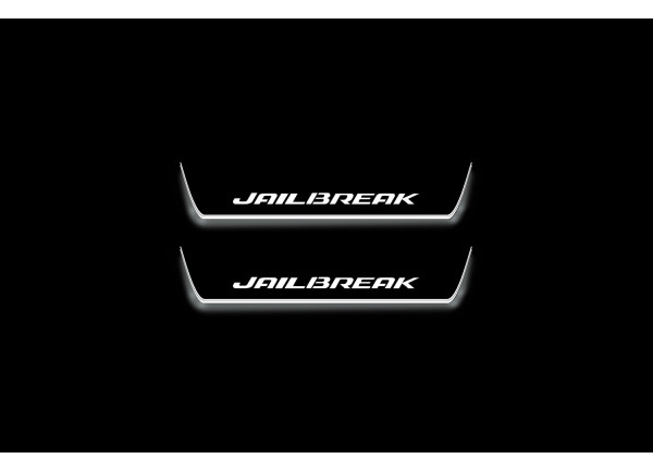 Led door sills Dodge Charger 2011+ with logo Jailbreak (rear doors)