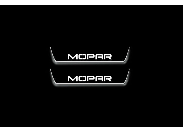 Led door sills Dodge Charger 2011+ with logo MOPAR (rear doors)