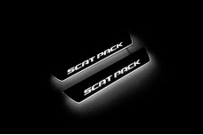 Led door sills Dodge Charger 2011+ with logo ScatPack (rear doors)