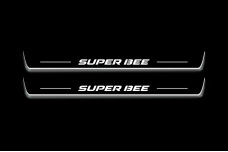 Led door sills Dodge Charger 2011+ with logo Super Bee (front doors)