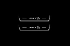 Led door sills Dodge Durango III 2011+ with logo SRT Hellcat (rear doors)
