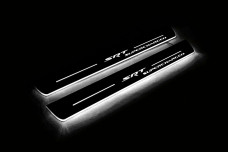 Led door sills Dodge Durango III 2011+ with logo SRT Supercharged (front doors)