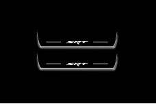 Led door sills Dodge Durango III 2011+ with logo SRT (rear doors)