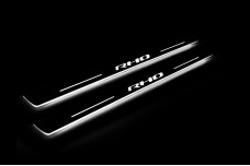 Led door sills Dodge Ram V 2019+ with logo RHO (rear doors) Led door sills Dodge Ram V 2019+ with logo RHO (rear doors)