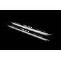 Led door sills Dodge Ram V 2019+ with logo RHO (rear doors) Led door sills Dodge Ram V 2019+ with logo RHO (rear doors)
