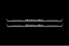 Led door sills Dodge Ram V 2019+ with logo Rumble Bee (front doors)
