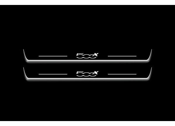 Led door sills Fiat 500X 2014+ (front doors)