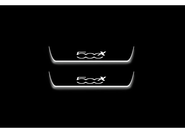 Led door sills Fiat 500X 2014+ (rear doors) Led door sills Fiat 500X 2014+ (rear doors)