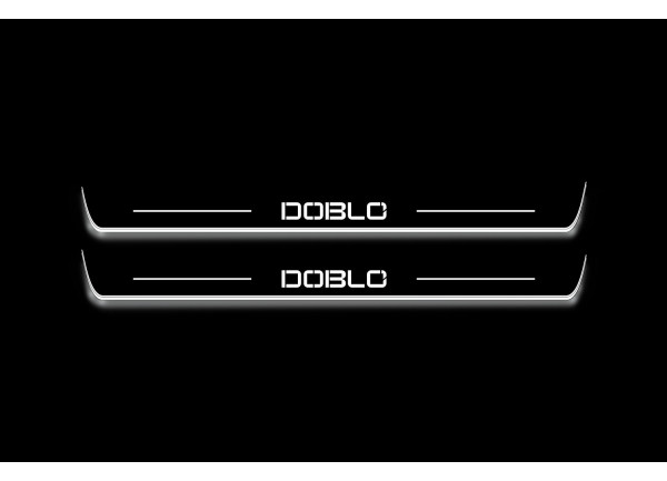 Led door sills Fiat Doblo II 2010+ (front doors)