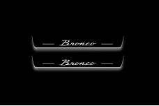 Led door sills Ford Bronco VI 2020+ with OLD logo (front doors) Led door sills Ford Bronco VI 2020+ with OLD logo (front doors)