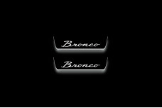 Led door sills Ford Bronco VI 2020+ with OLD logo (rear doors) Led door sills Ford Bronco VI 2020+ with OLD logo (rear doors)