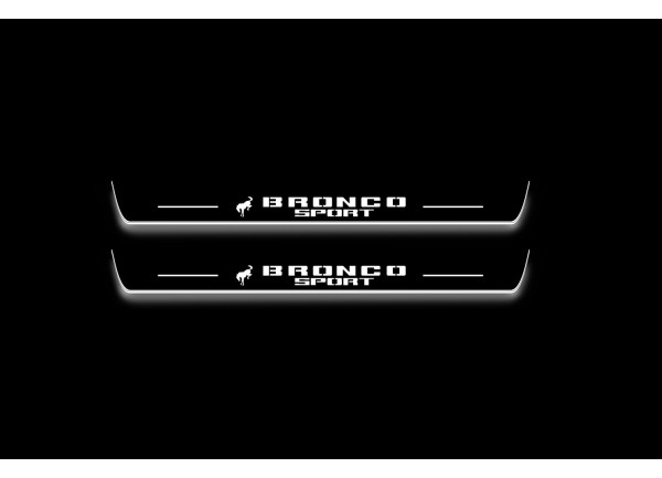 Led door sills Ford Bronco Sport 2021+ with logo Horse (front doors) Led door sills Ford Bronco Sport 2021+ with logo Horse (front doors)