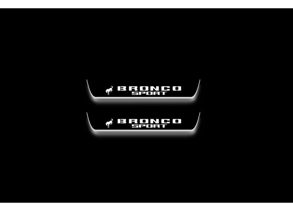 Led door sills Ford Bronco Sport 2021+ with logo Horse (rear doors) Led door sills Ford Bronco Sport 2021+ with logo Horse (rear doors)