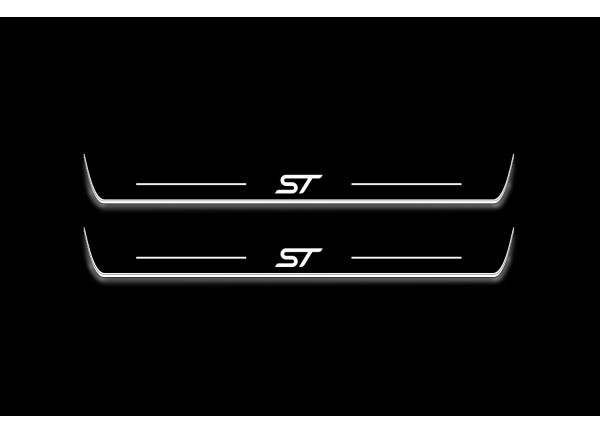 Led door sills Ford Edge II 2014+ with logo ST (front doors)