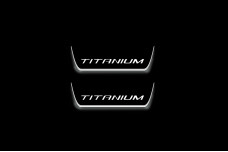 Led door sills Ford Edge II 2014+ with logo Titanium (rear doors)