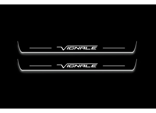 Led door sills Ford Edge II 2014+ with logo Vignale (front doors)